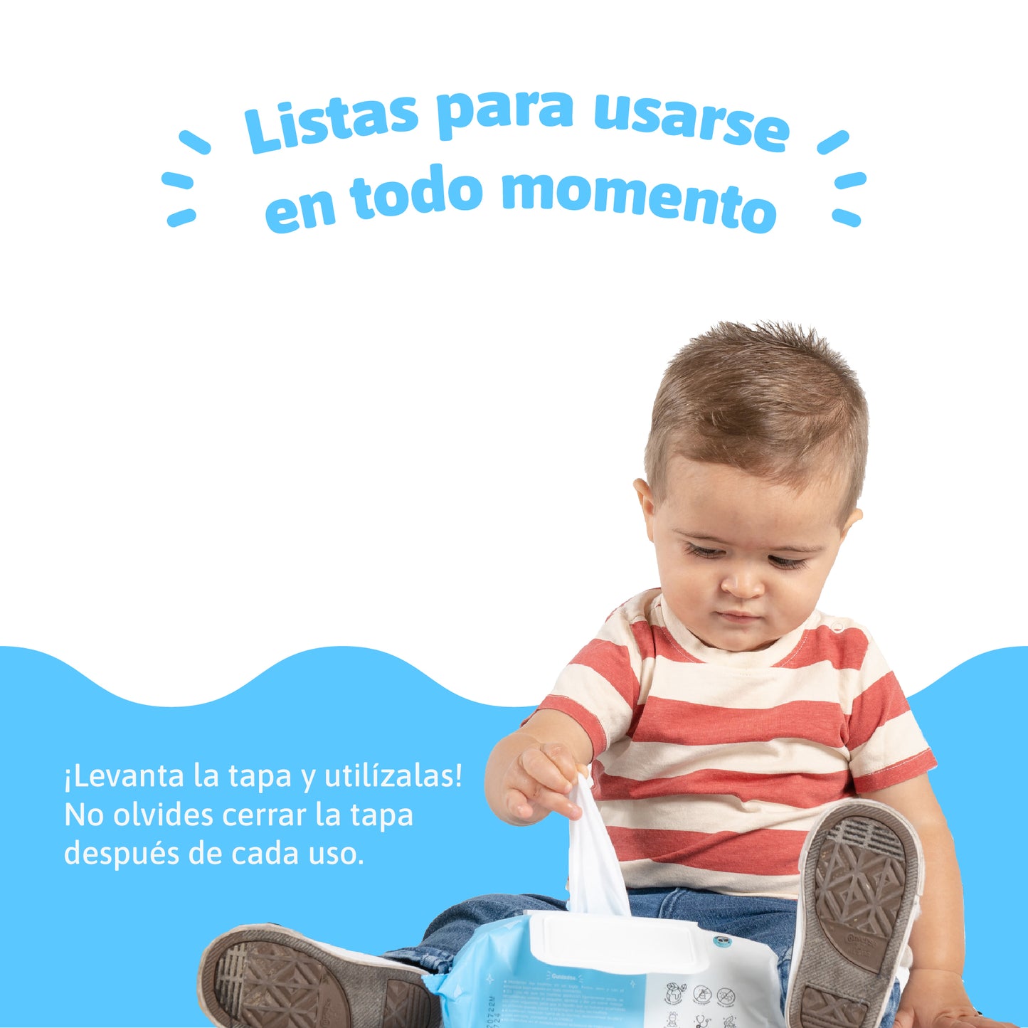 Toallitas Húmedas 100% Naturales e Hipoalergénicas