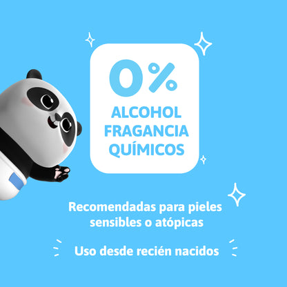 Toallitas Húmedas 100% Naturales e Hipoalergénicas