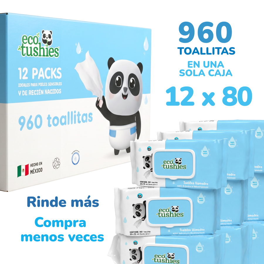 Toallitas Húmedas Naturales e Hipoalergénicas