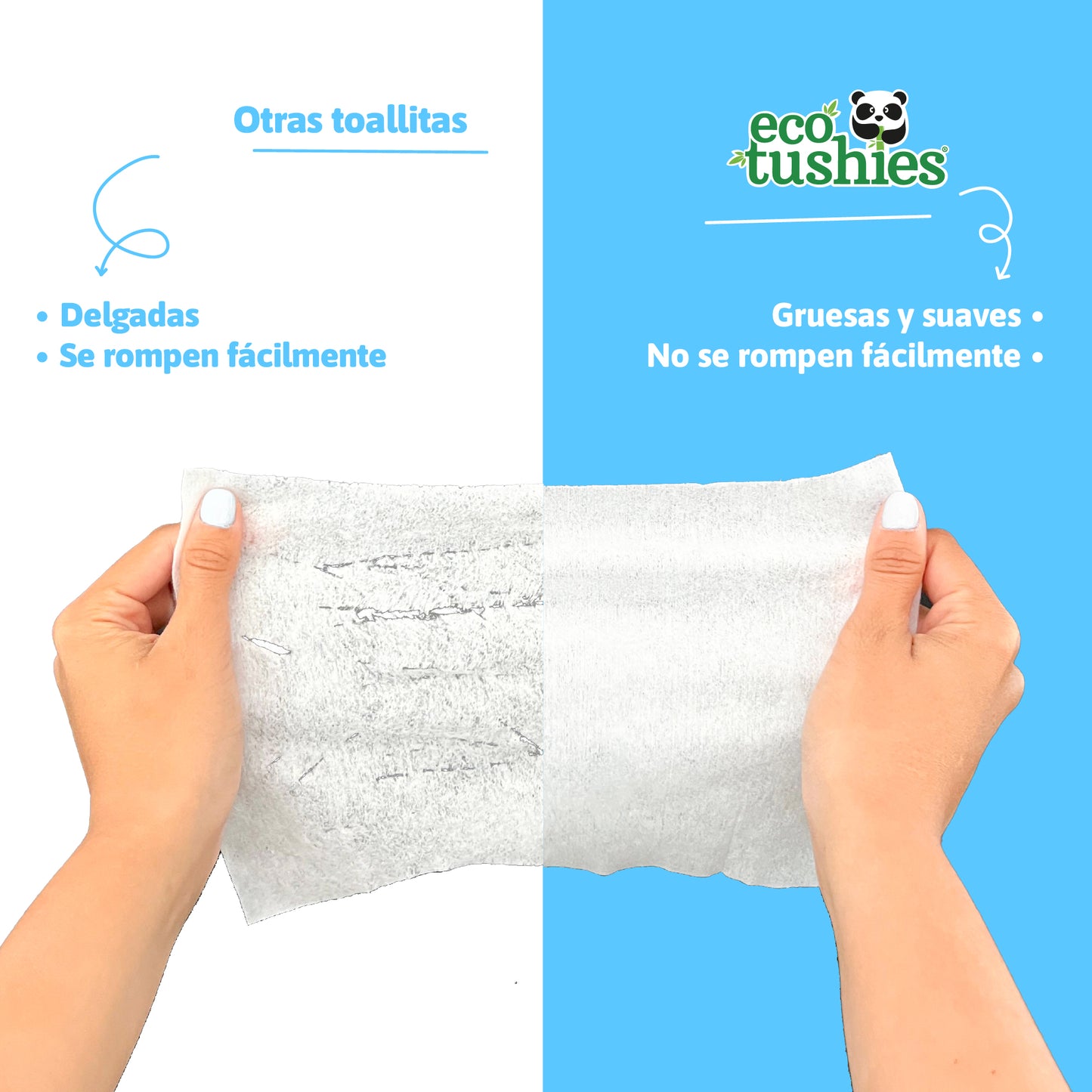 Toallitas Húmedas 100% Naturales e Hipoalergénicas