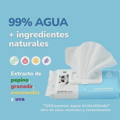 Toallitas Húmedas Naturales e Hipoalergénicas